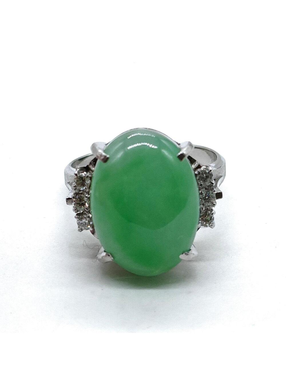 Jewelry Ring Jade Platinum Greens 2662900
